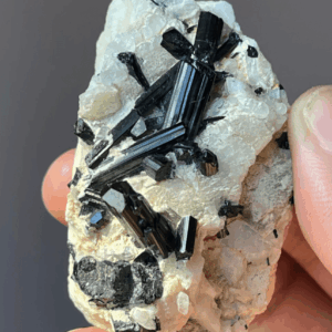 Black Tourmaline on Feldspar from Skardu Pakistan
